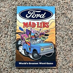 Ford Mad Libs World's Greatest Word Game Bronco Pickup Truck Fun Activity‎ Book